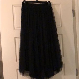 Black tulle skirt